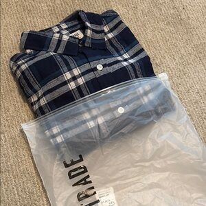 Blue Casual Button Down Shirt